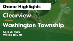 Clearview  vs Washington Township  Game Highlights - April 25, 2023