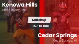 Matchup: Kenowa Hills High vs. Cedar Springs  2020