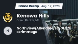Recap: Kenowa Hills  vs. Northview/Allendale/LC/GH/ZE scrimmage 2023