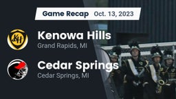 Recap: Kenowa Hills  vs. Cedar Springs  2023