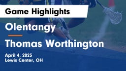 Olentangy  vs Thomas Worthington  Game Highlights - April 4, 2023