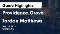 Providence Grove  vs Jordan Matthews Game Highlights - Jan. 26, 2022