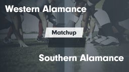 Matchup: Western Alamance vs. Southern Alamance 2016