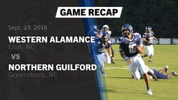 Recap: Western Alamance  vs. Northern Guilford  2016