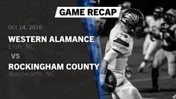 Recap: Western Alamance  vs. Rockingham County  2016