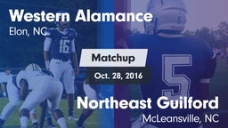 Matchup: Western Alamance vs. Northeast Guilford  2016