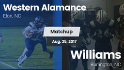 Matchup: Western Alamance vs. Williams  2017