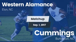 Matchup: Western Alamance vs. Cummings  2017