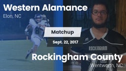 Matchup: Western Alamance vs. Rockingham County  2017