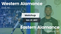 Matchup: Western Alamance vs. Eastern Alamance  2017