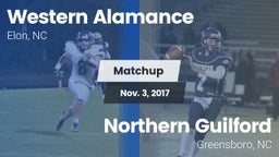 Matchup: Western Alamance vs. Northern Guilford  2017