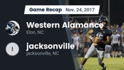 Recap: Western Alamance  vs. jacksonville  2017