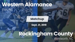 Matchup: Western Alamance vs. Rockingham County  2018