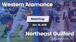 Matchup: Western Alamance vs. Northeast Guilford  2018