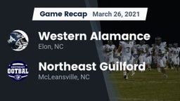 Recap: Western Alamance  vs. Northeast Guilford  2021