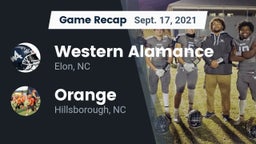 Recap: Western Alamance  vs. Orange  2021