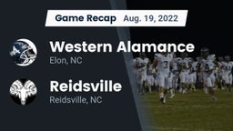 Recap: Western Alamance  vs. Reidsville  2022