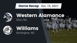 Recap: Western Alamance  vs. Williams  2021