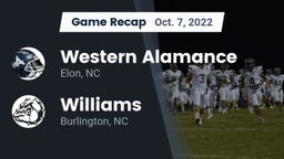 Recap: Western Alamance  vs. Williams  2022