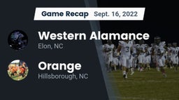 Recap: Western Alamance  vs. Orange  2022
