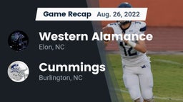 Recap: Western Alamance  vs. Cummings  2022