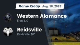 Recap: Western Alamance  vs. Reidsville  2023