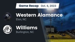 Recap: Western Alamance  vs. Williams  2023
