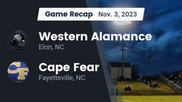 Recap: Western Alamance  vs. Cape Fear  2023