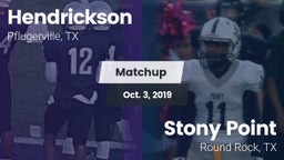 Matchup: Hendrickson High vs. Stony Point  2019