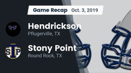 Recap: Hendrickson  vs. Stony Point  2019