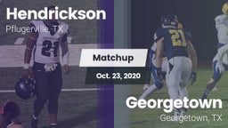 Matchup: Hendrickson High vs. Georgetown  2020