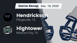 Recap: Hendrickson  vs. Hightower  2020