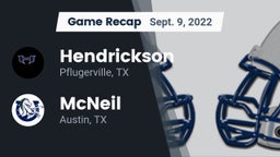 Recap: Hendrickson  vs. McNeil  2022