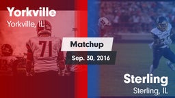 Matchup: Yorkville High vs. Sterling  2016