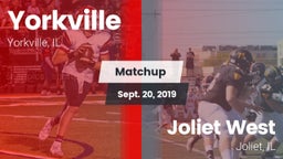 Matchup: Yorkville High vs. Joliet West  2019