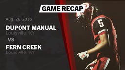 Recap: DuPont Manual  vs. Fern Creek  2016