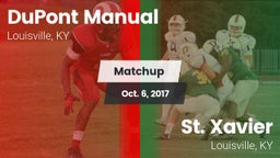 Matchup: DuPont Manual vs. St. Xavier  2017