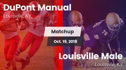 Matchup: DuPont Manual vs. Louisville Male  2018