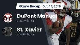 Recap: DuPont Manual  vs. St. Xavier  2019