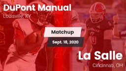 Matchup: DuPont Manual vs. La Salle  2020