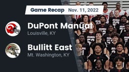 Recap: DuPont Manual  vs. Bullitt East  2022