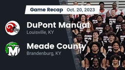 Recap: DuPont Manual  vs. Meade County  2023