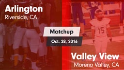 Matchup: Arlington vs. Valley View  2016