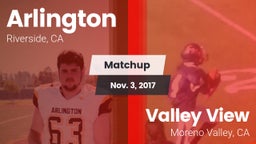 Matchup: Arlington vs. Valley View  2017