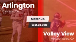 Matchup: Arlington vs. Valley View  2018