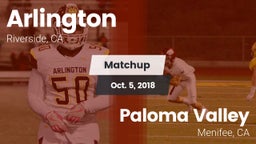 Matchup: Arlington vs. Paloma Valley  2018