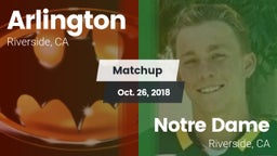 Matchup: Arlington vs. Notre Dame  2018