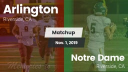 Matchup: Arlington vs. Notre Dame  2019