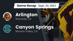 Recap: Arlington  vs. Canyon Springs  2021