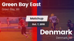 Matchup: East  vs. Denmark  2016